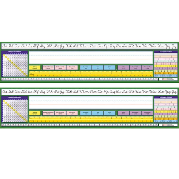 North Star Teacher Resources Adhesive Intermediate Contemporary Cursive Desk Plates, 36 Pieces, PK2 NS9043 - main